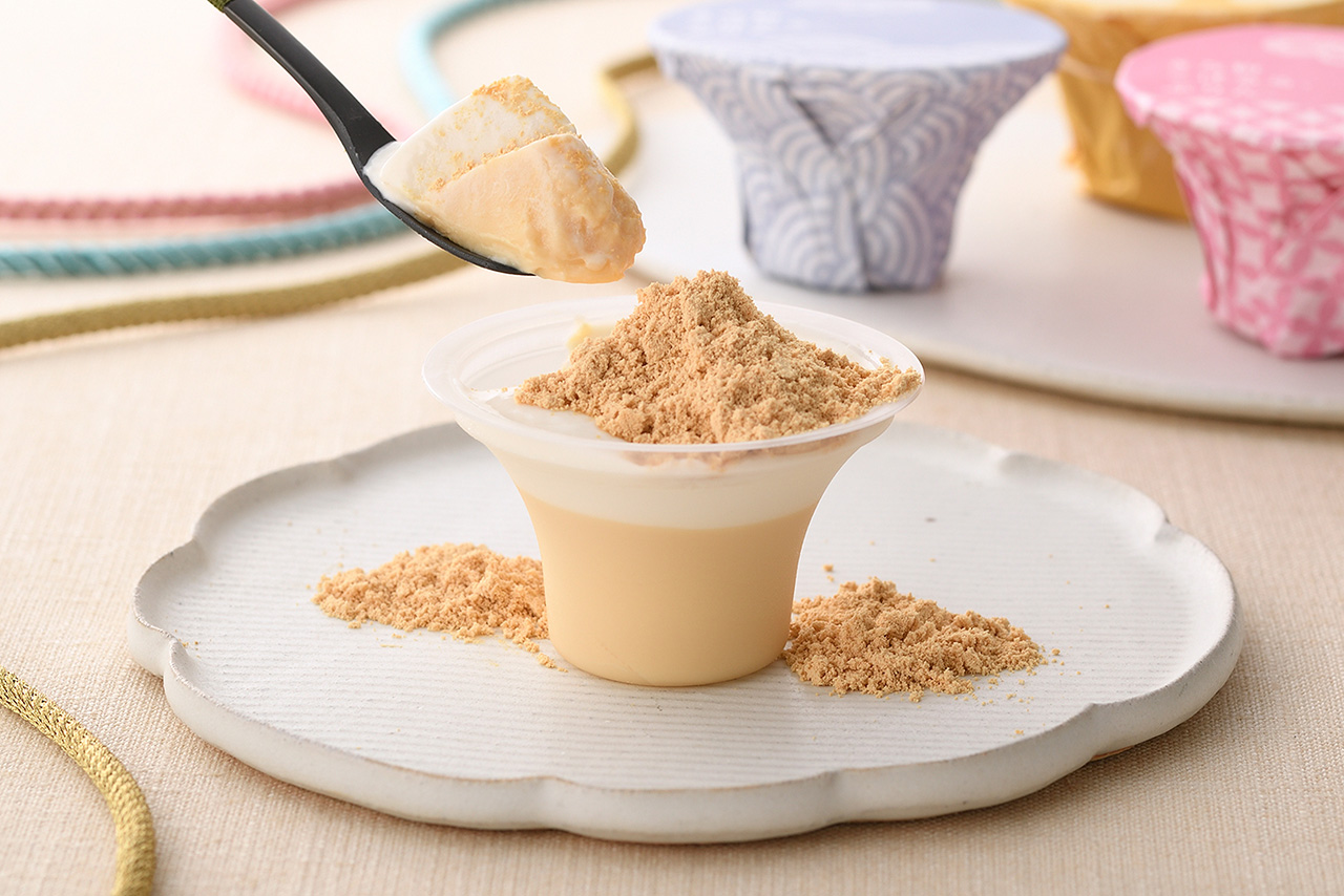 きな粉 こぼるる、ぷりん。